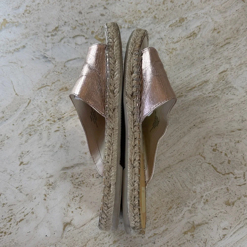 Dolce Vita Banji Women's Rose Gold Espadrille Slides size 7